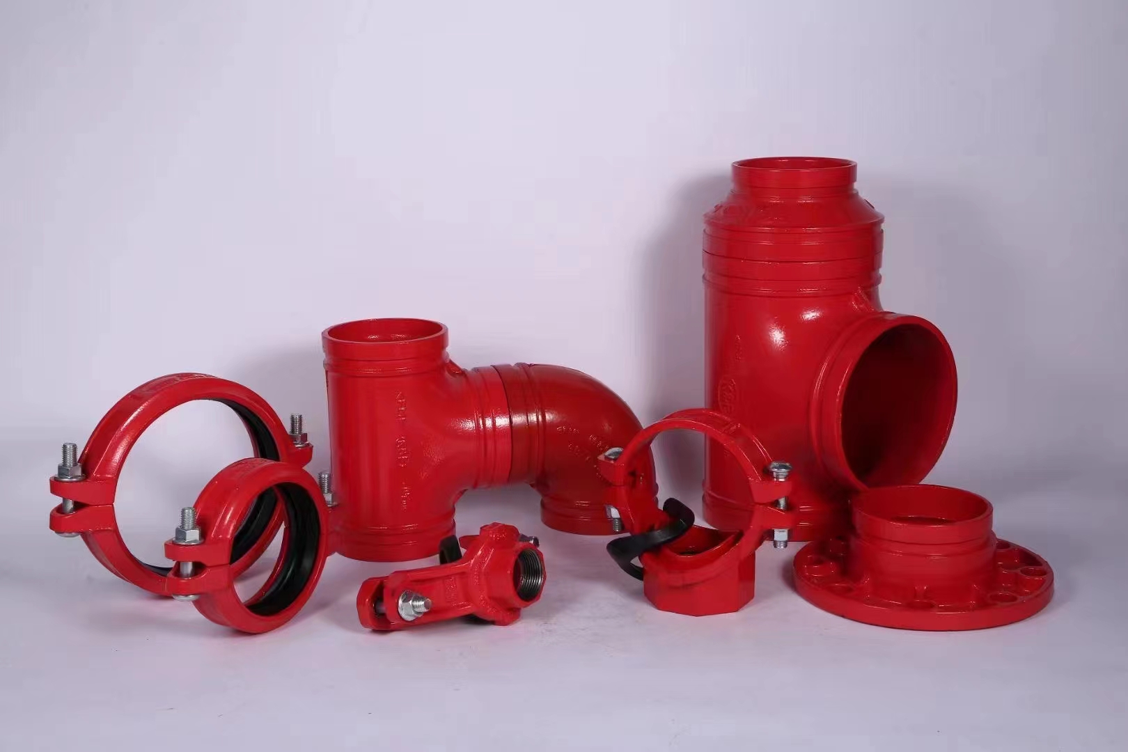 Red Grooved Pipe Fittings