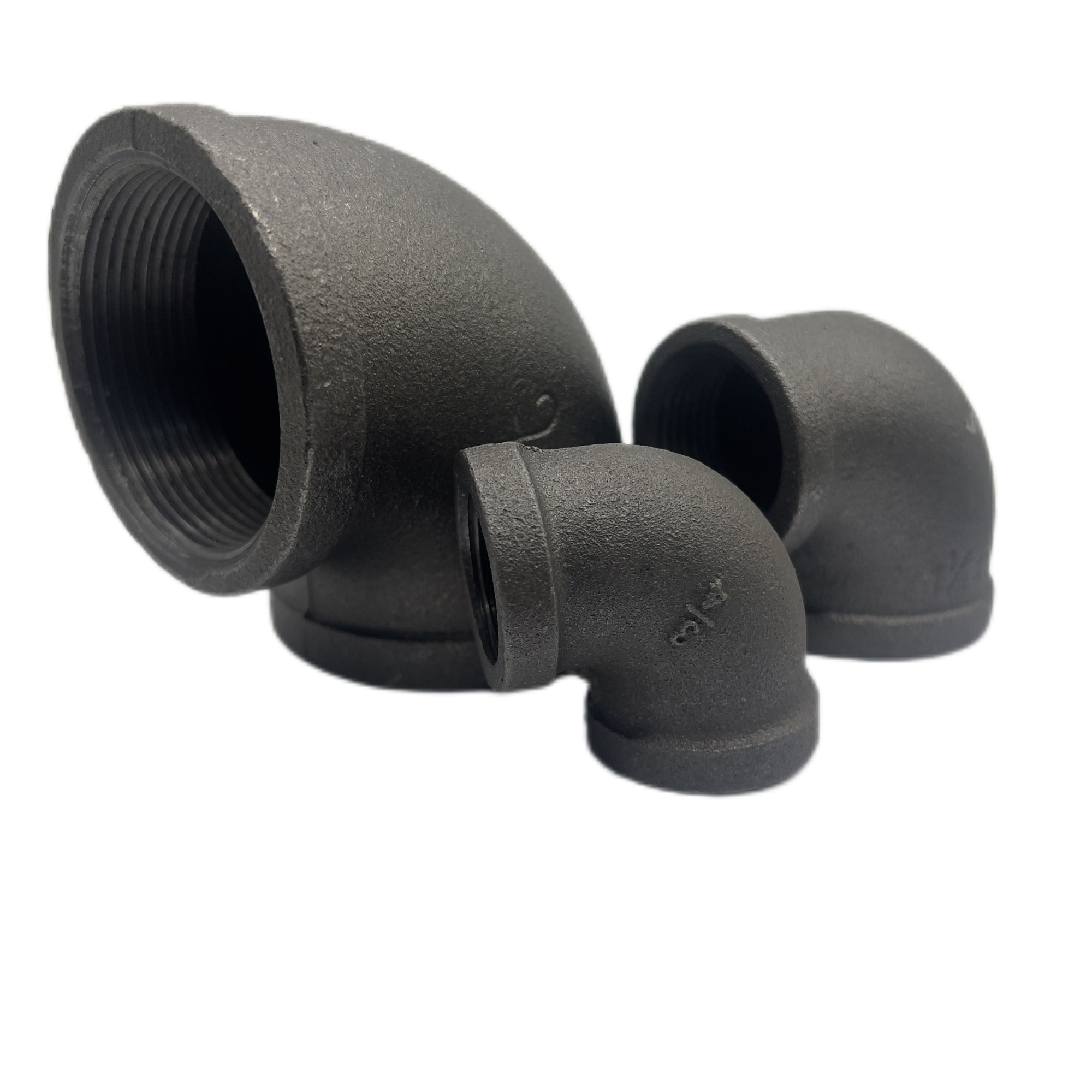 Square edge black fittings