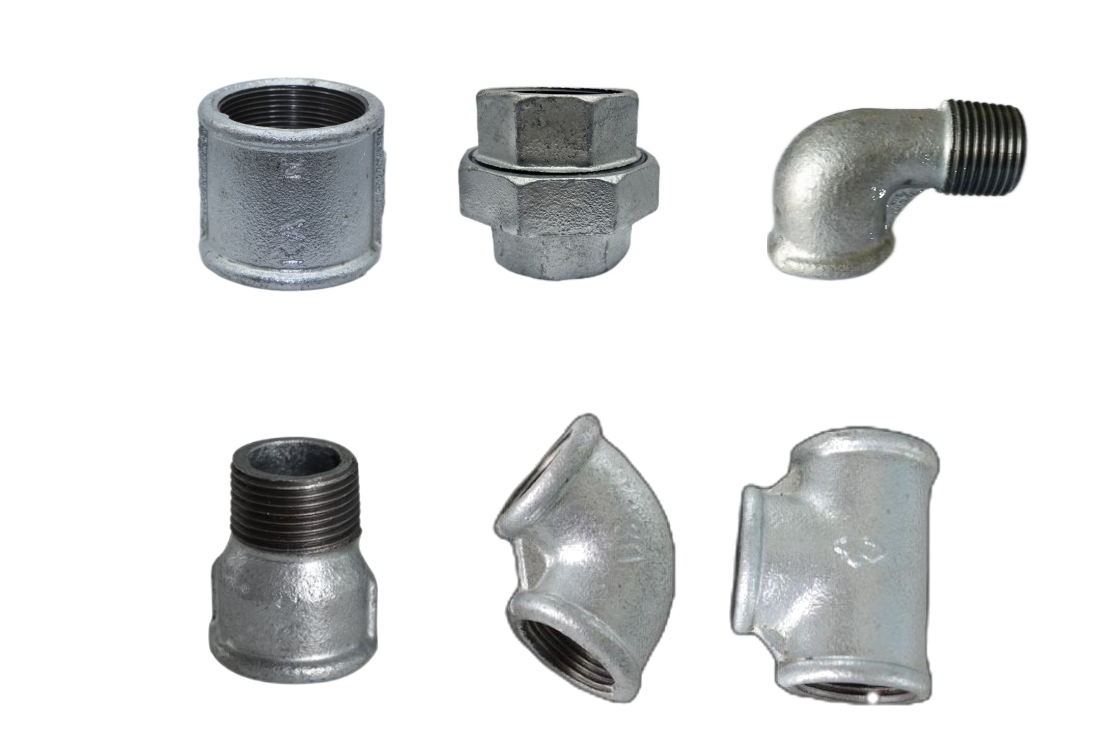 Galvanized Pipe Fittings round edges