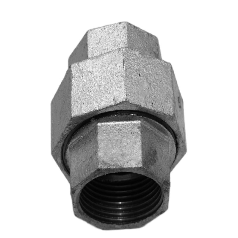 union with iron to iron flat seatMalleable steel pipe fittings Made in China American standard Bspt