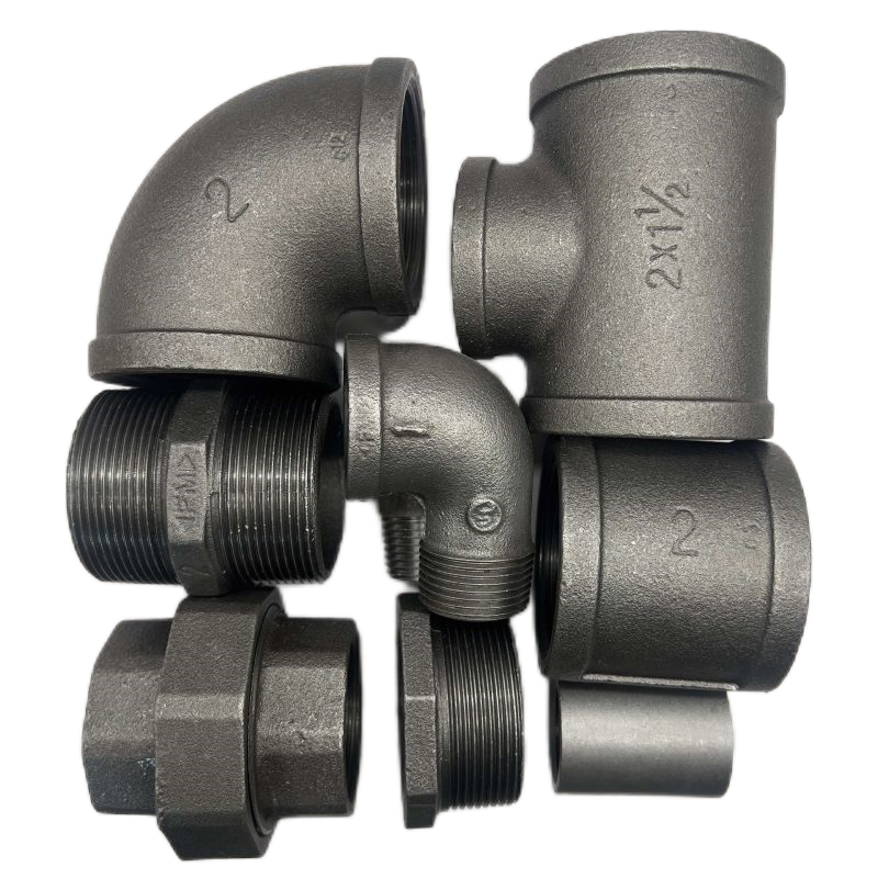 Black Malleable steel pipe fittings made in China